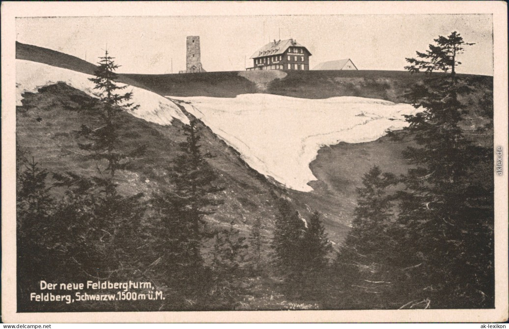 Ansichtskarte Feldberg Der Neue Feldbergturm 1922 - Feldberg