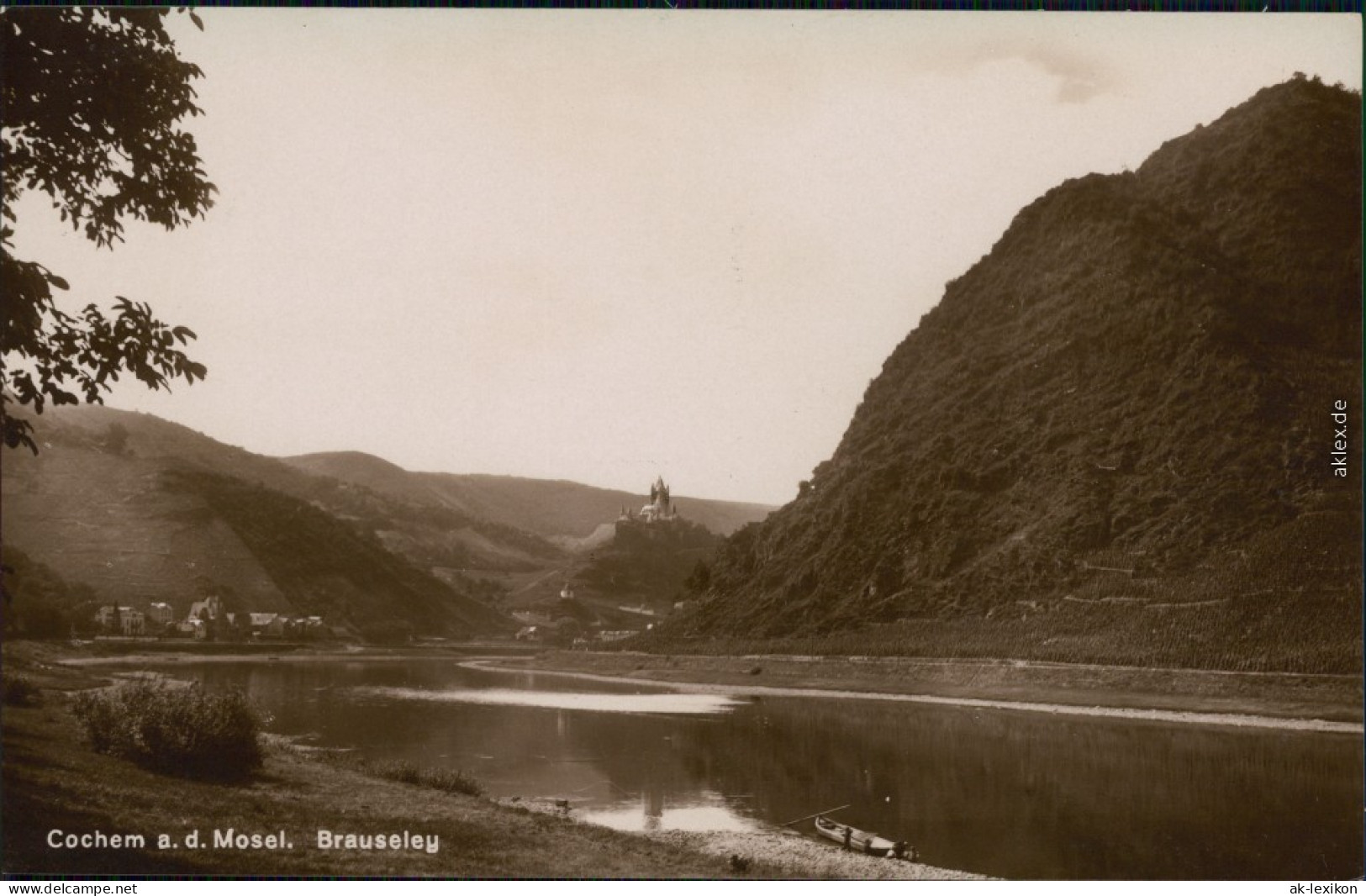 Ansichtskarte Cochem Kochem Panorama-Ansicht - Brauseley 1930 - Cochem