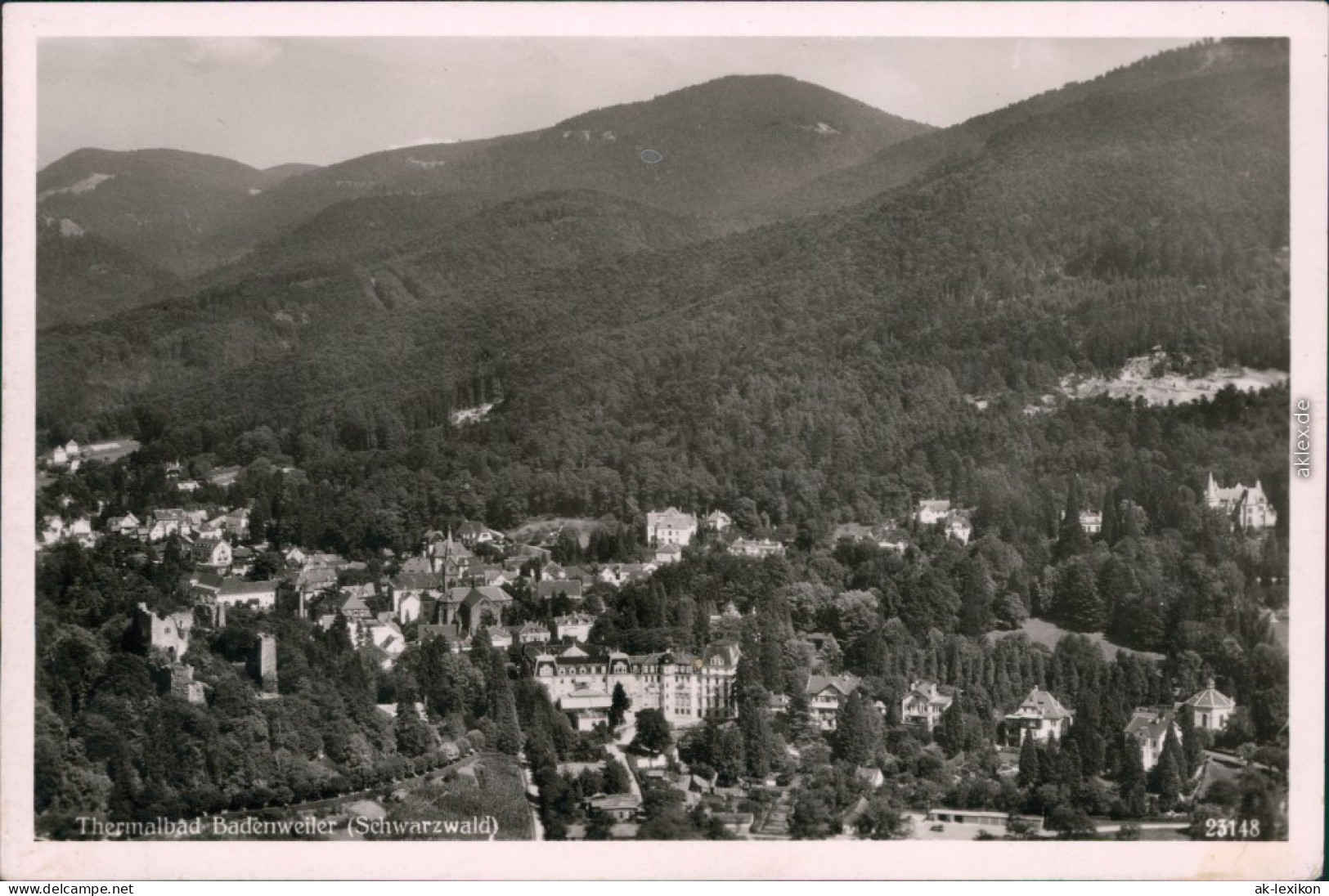 Ansichtskarte Badenweiler Panorama-Ansicht 1930 - Badenweiler