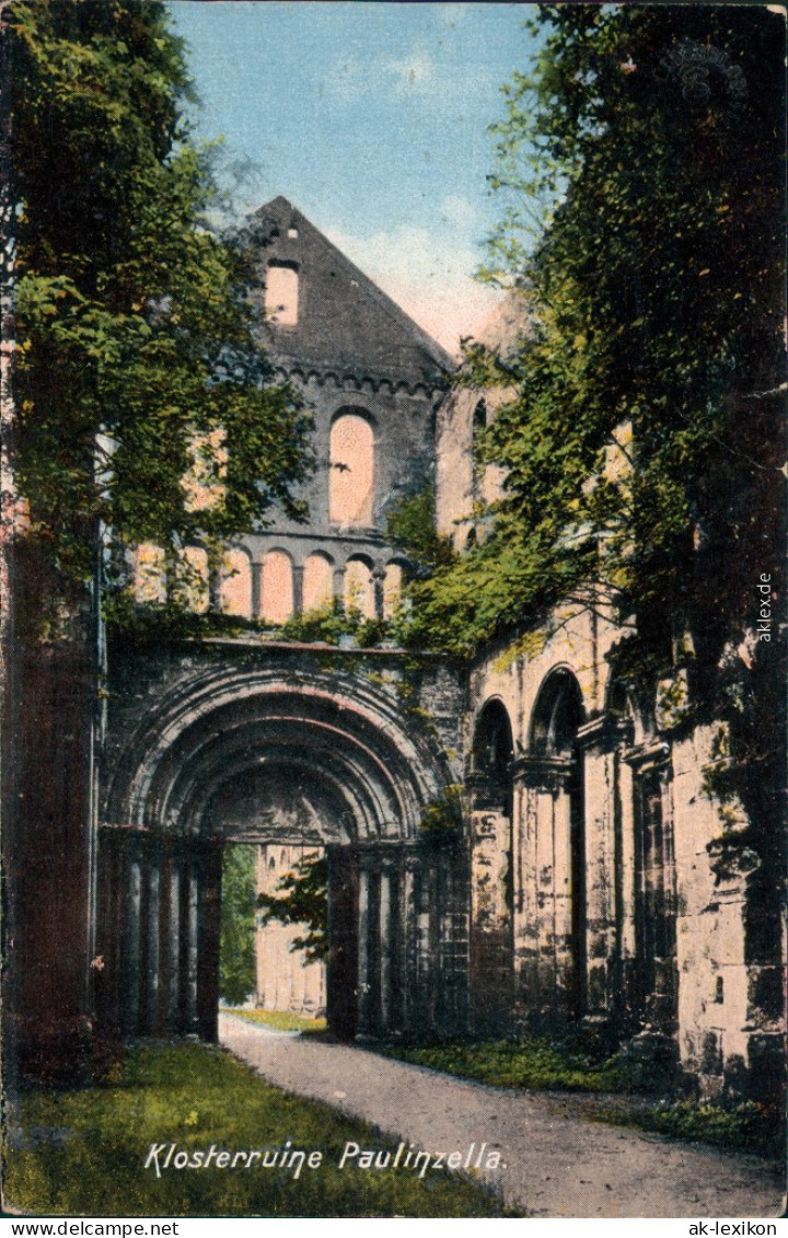 Ansichtskarte Paulinzella-Stadtilm Klosterruine Paulinzella 1920 - Stadtilm