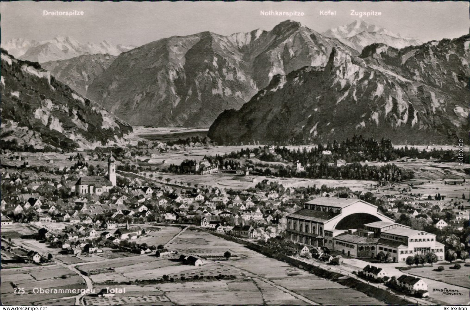 Ansichtskarte Oberammergau Panorama-Ansicht 1959 - Oberammergau