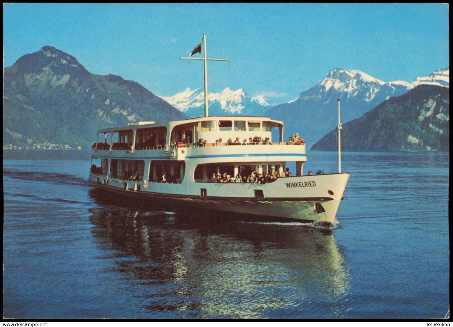 Ansichtskarte Luzern Lucerna Vierwaldstättersee, Schiff Winkelried 1986 - Autres & Non Classés