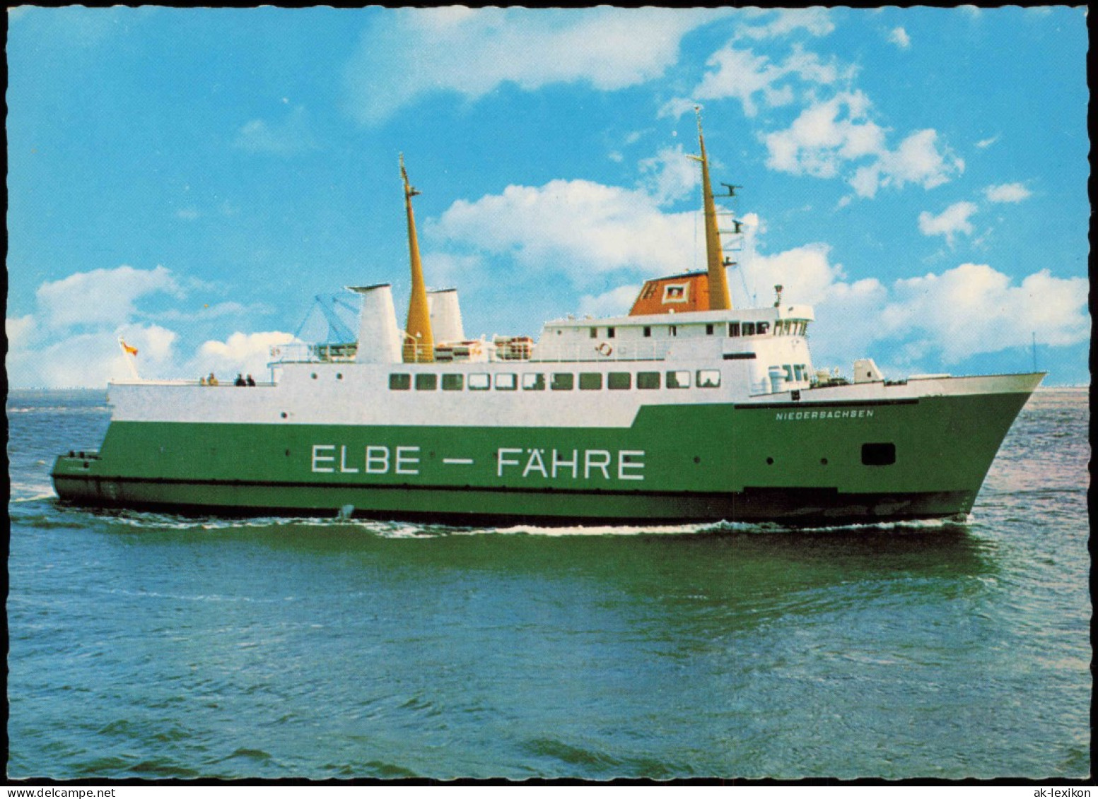 Schiffe Schifffahrt Fähren ELBEFÄHRE CUXHAVEN - BRUNSBÜTTEL 1981 - Ferries