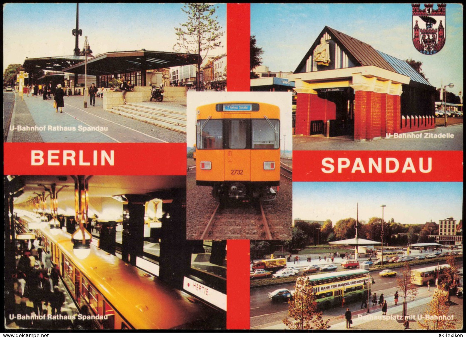 Ansichtskarte Spandau-Berlin U-Bahn-Stationen Bahnhof 5 Bild 1983 - Spandau