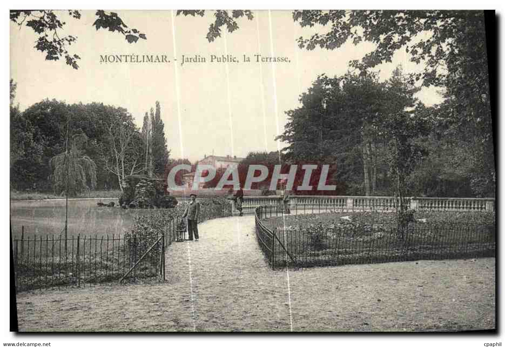 CPA Montelimar Jardin Public La Terrasse - Montelimar