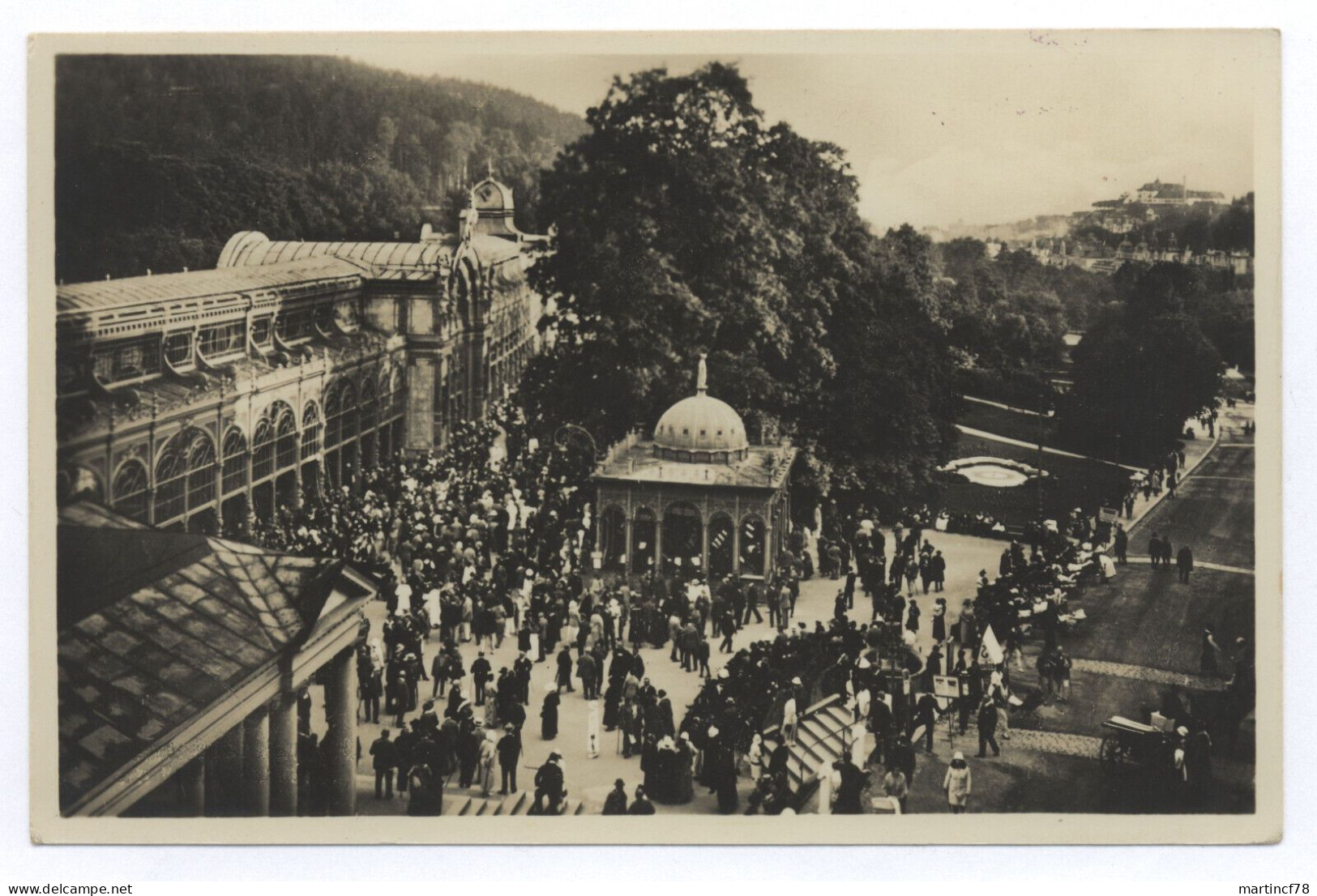 Sudetenland Mariánské Lázně überdruckt: Marienbad Ist Deutsch Und Frei. - Sudeten