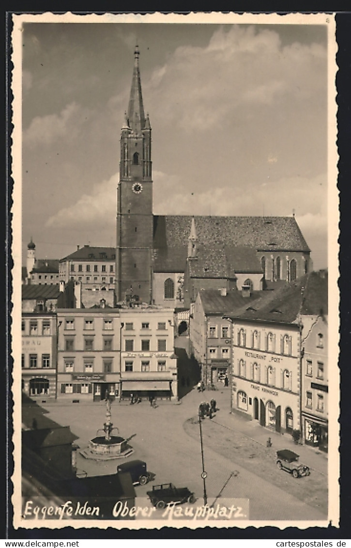 AK Eggenfelden, Oberer Hauptplatz Mit Kirche  - Eggenfelden