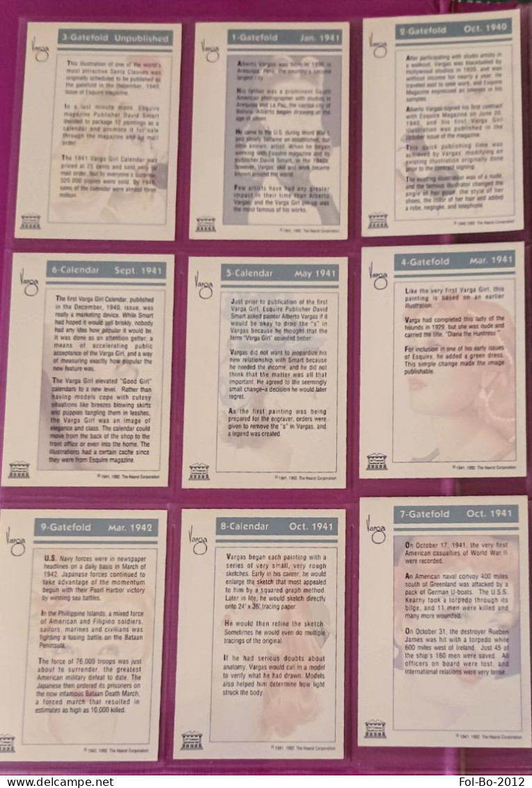 Pinup Serie Completa Di 50 Card Carte.del 1992 - Other & Unclassified