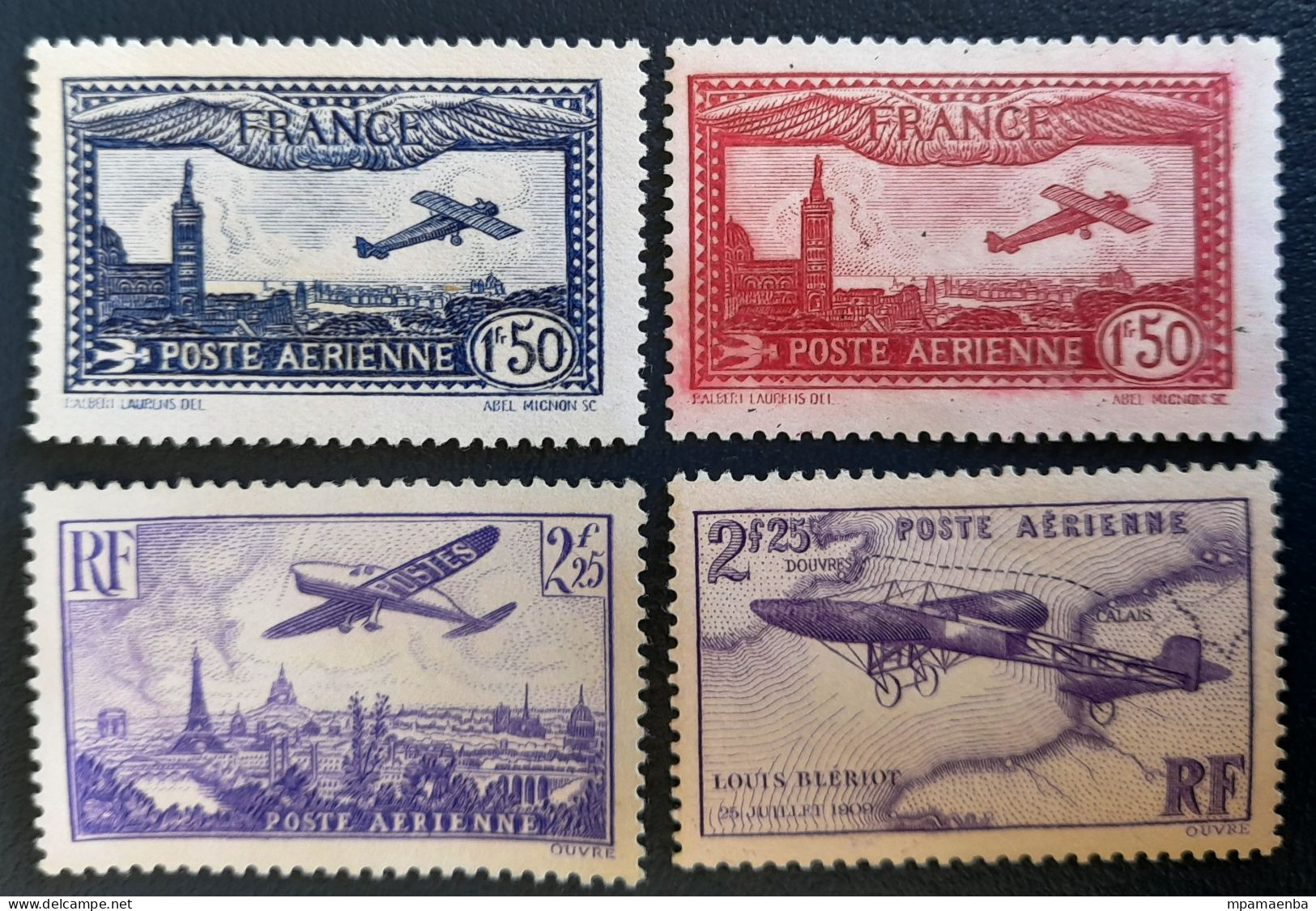 Poste Aèrienne, Numéro 5, 6, 7, 11 NSG. - 1927-1959 Mint/hinged