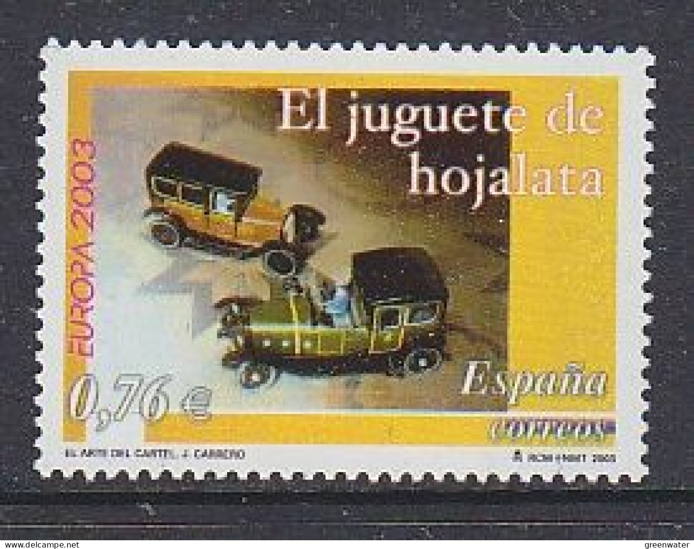 Europa Cept  2003 Spain 1v  ** Mnh (59524) - 2003