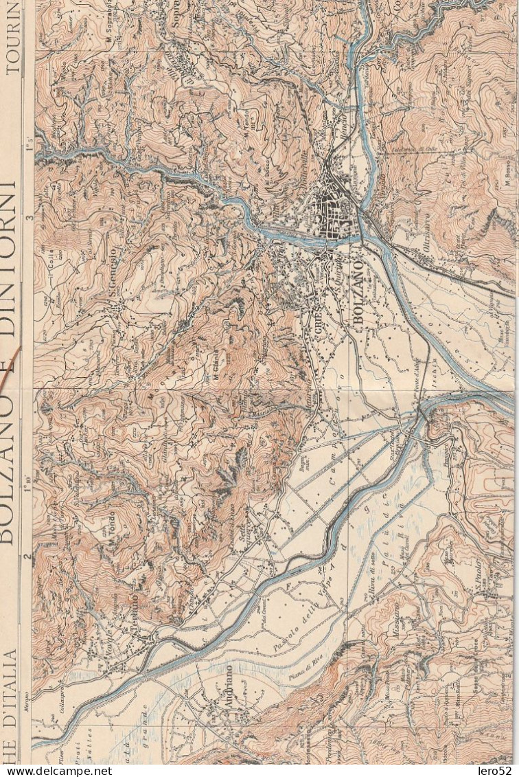 CARTINA GEOGRAFICA TOURING CLUB ITALIA BOLZANO E DINTORNI - Ohne Zuordnung