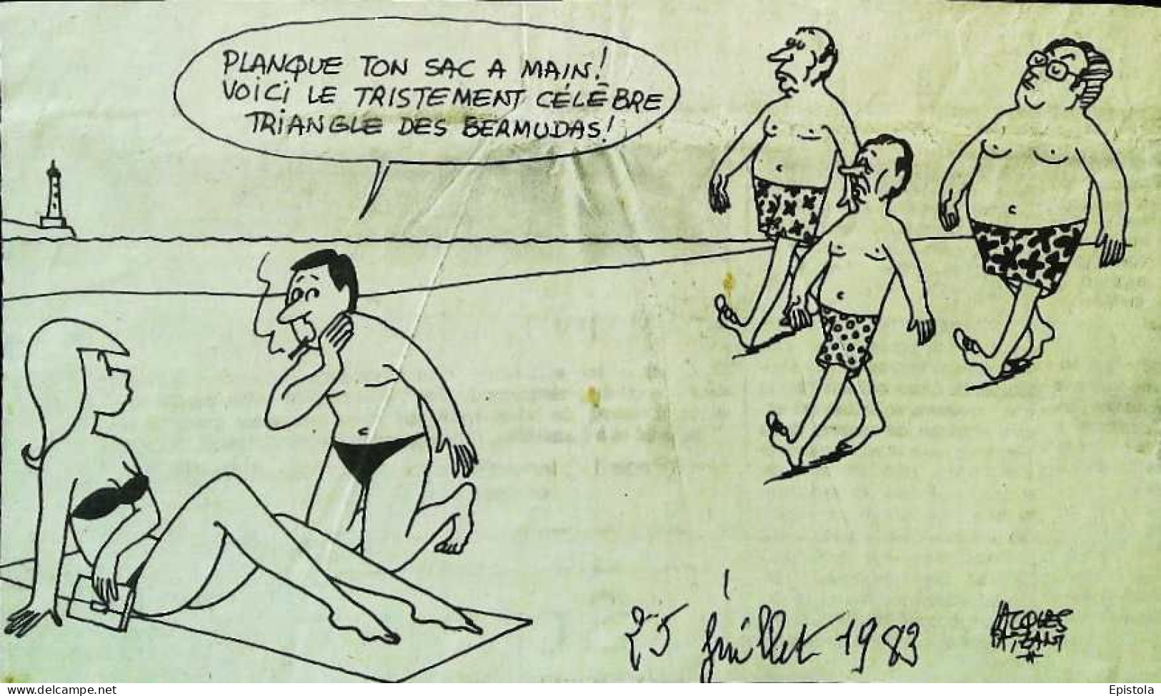 ► Coupure De Presse  Quotidien Le Figaro Jacques Faisant 1983  Le Triangle Des Bermudas - 1950 - Heute