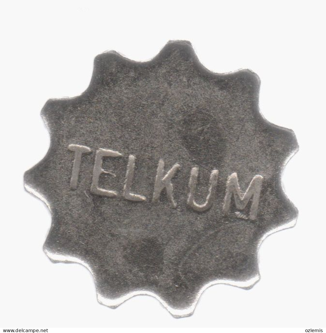 TURQUIE,TURKEI,TURKEY ,TELEKUM , TELEPHONE COATED IRON TOKENS -24,4 MM.VERY RARE  !!!!!! - Sonstige & Ohne Zuordnung