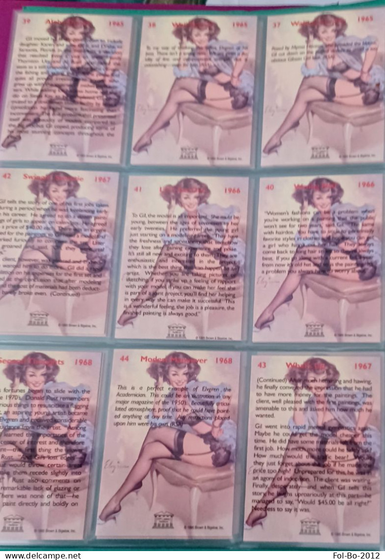 Pinup serie completa di 50 card carte.del 1995