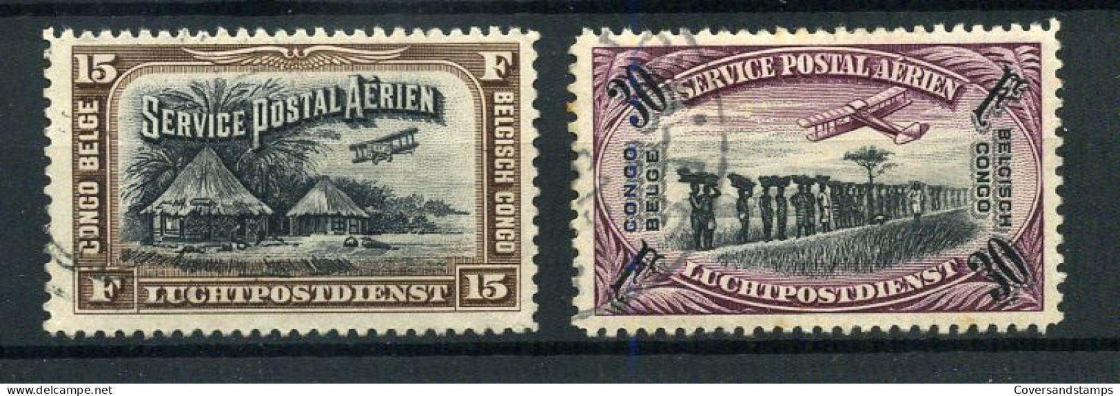 Belgisch Congo Belge - PA5/6 - Gest/obl/used - Gebruikt