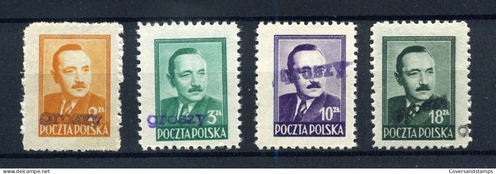 Poland - Surcharge 'Groszy" - ** MNH - Unused Stamps