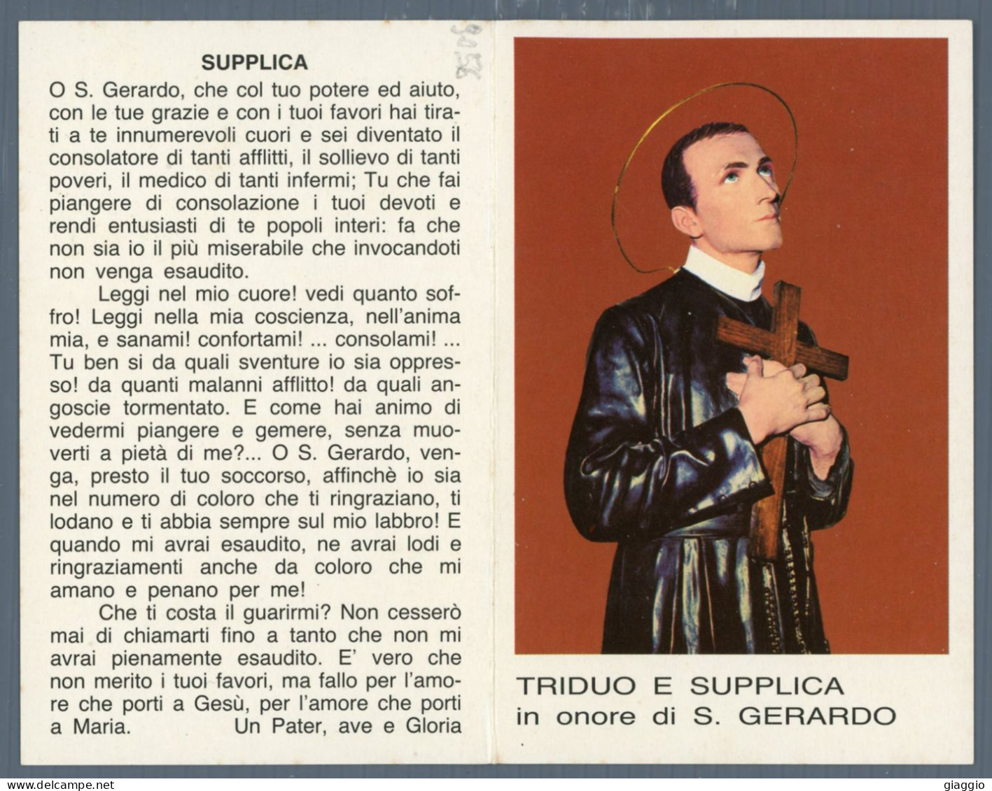 °°° Santino N. 9056 - S. Gerardo °°° - Religion & Esotérisme