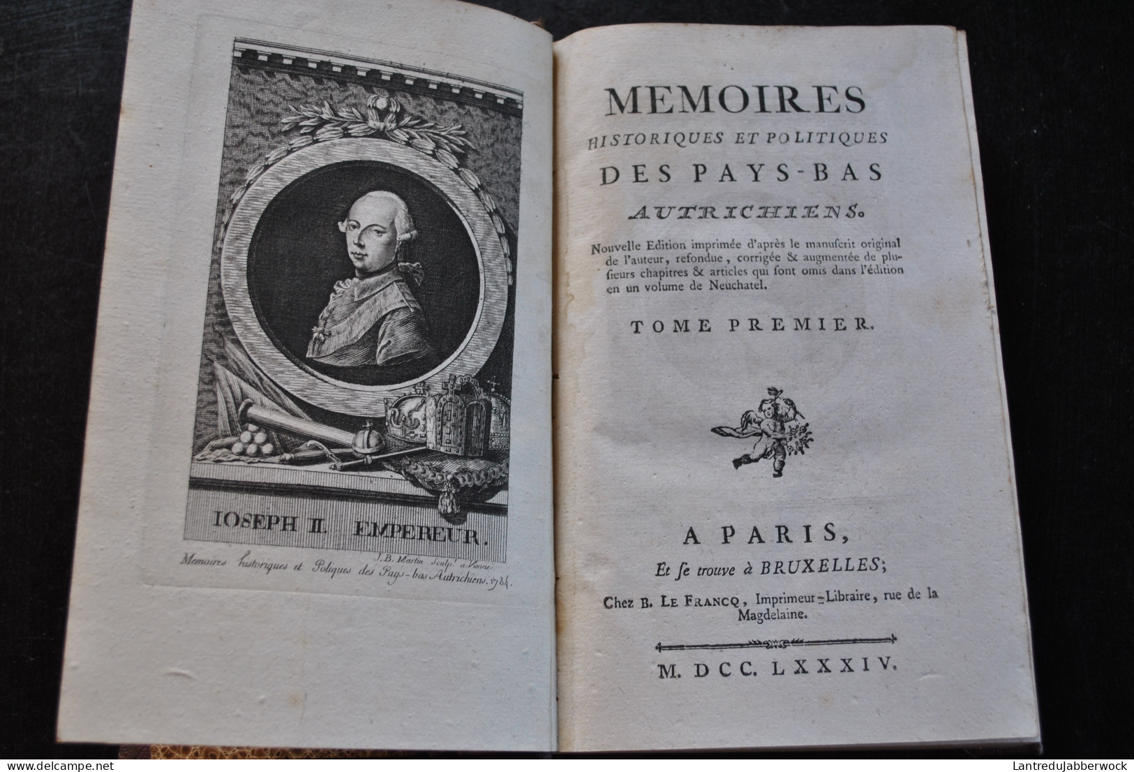 De NENY Mémoires Historiques Et Politiques Des Pays-Bas Autrichiens LE FRANCQ 1784 Complet 1 & 2 Ed. Revue & Augmentée - 1701-1800