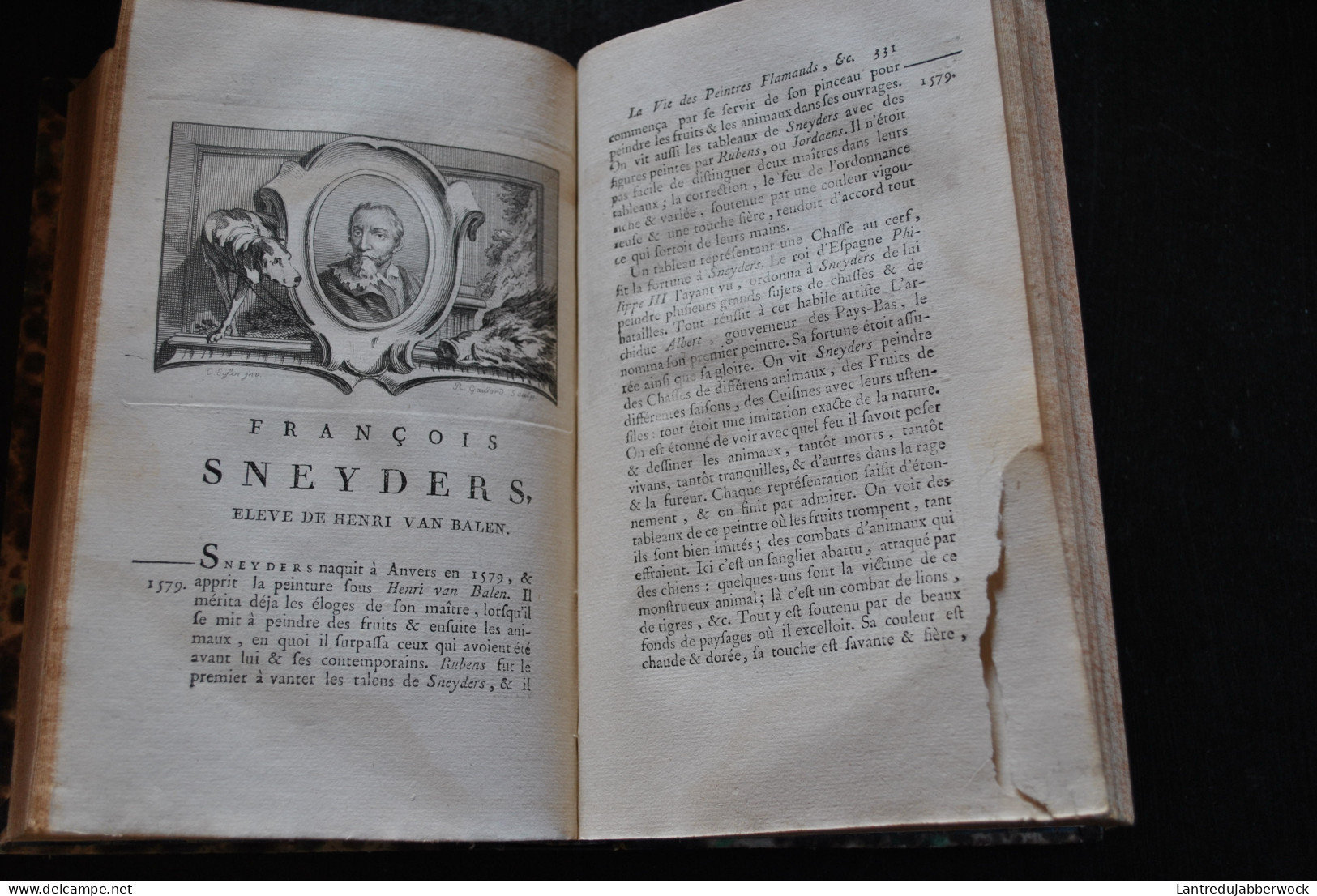 DESCAMPS Vie des Peintres Flamands Allemands et Hollandais + Voyage de la Flandre et du Brabant Complet 5 vol 1753- 1769