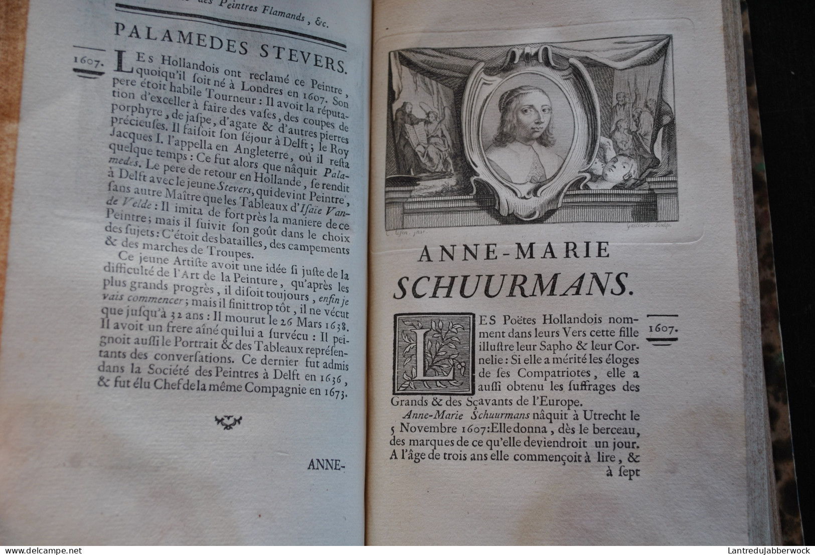 DESCAMPS Vie des Peintres Flamands Allemands et Hollandais + Voyage de la Flandre et du Brabant Complet 5 vol 1753- 1769