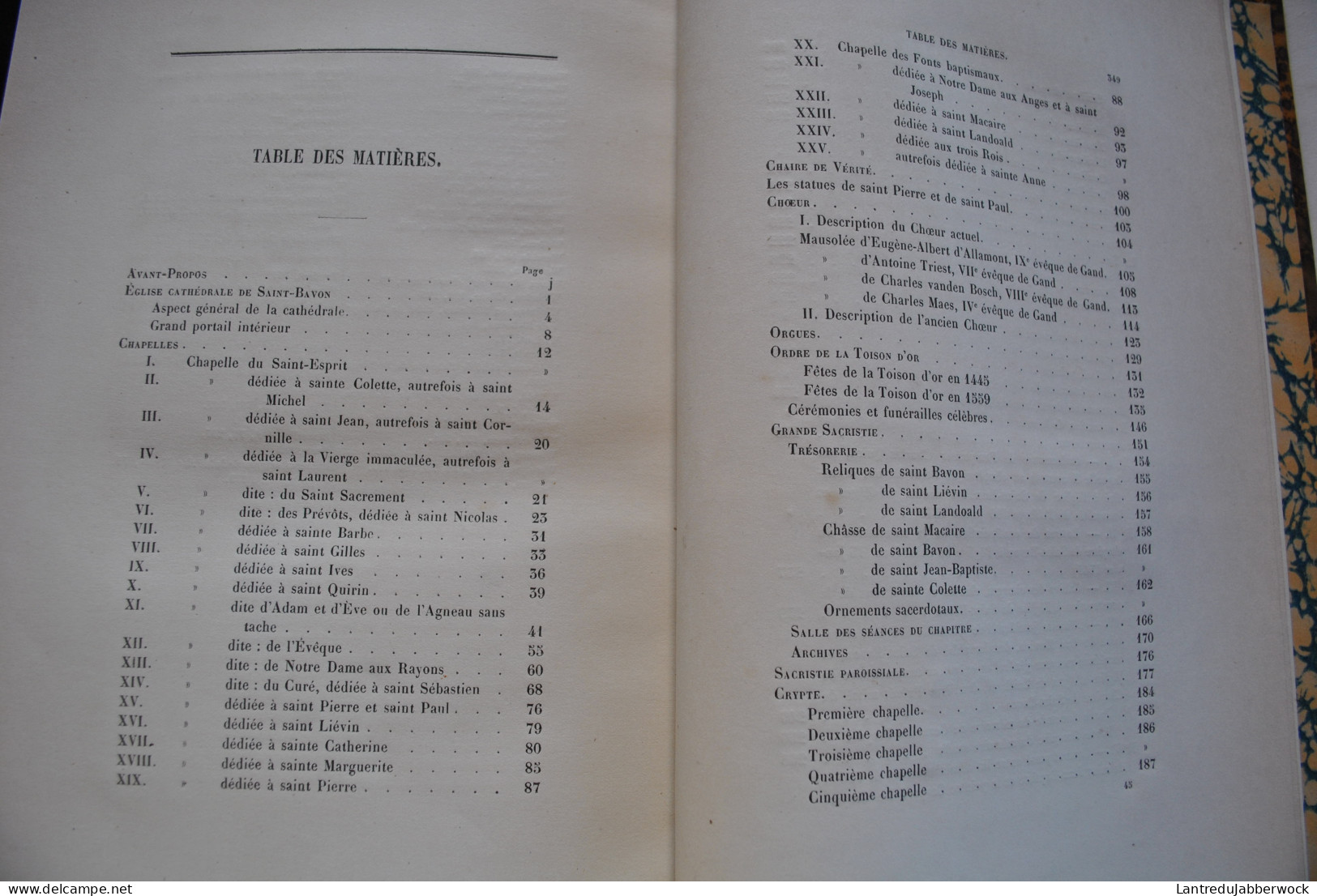 KERVYN DE VOLKAERSBEKE Les églises de Gand Hebbelynck 1857 1858 COMPLET 2 Vol. Eglise cathédrale de Saint-Bavon RARE EO