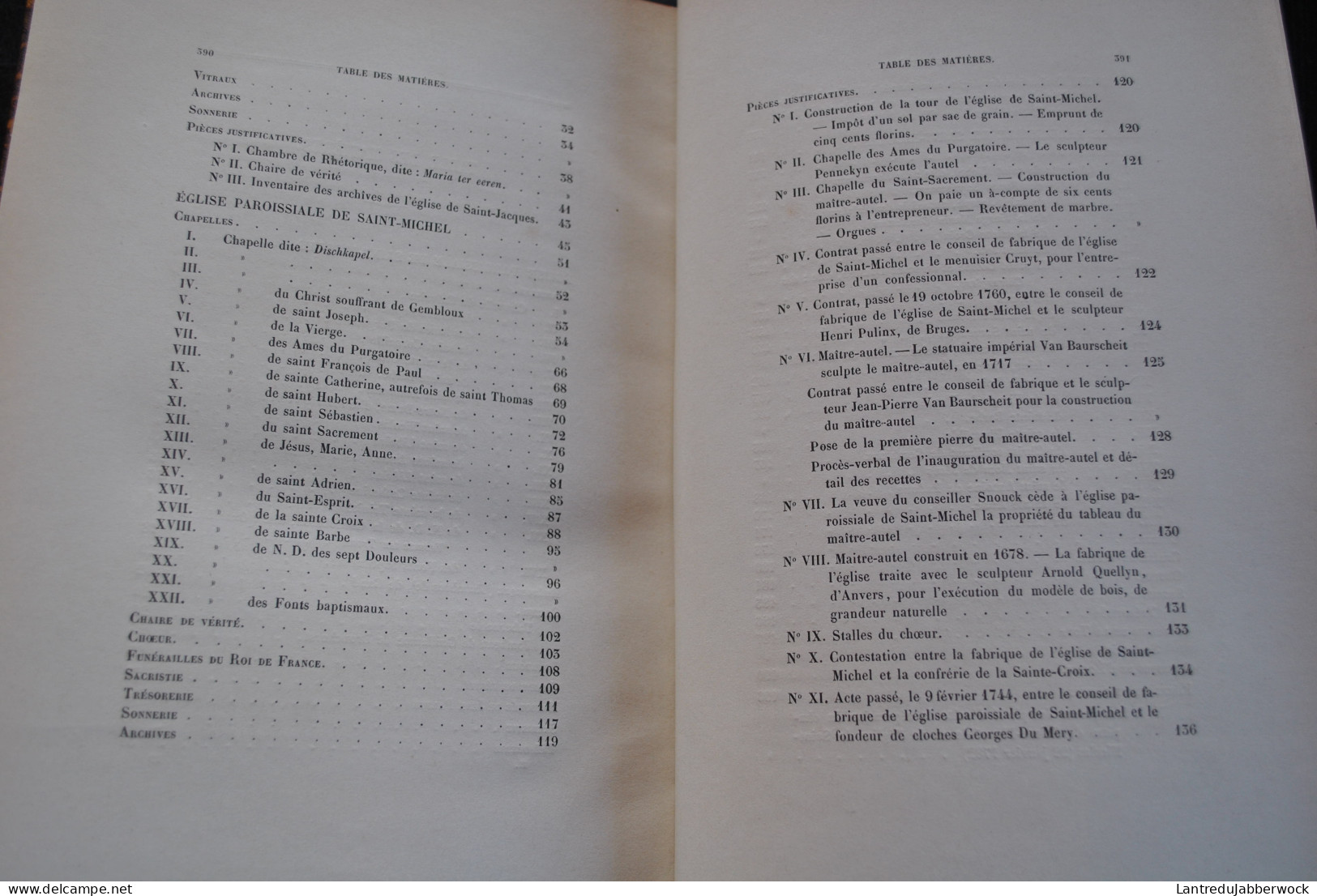 KERVYN DE VOLKAERSBEKE Les églises de Gand Hebbelynck 1857 1858 COMPLET 2 Vol. Eglise cathédrale de Saint-Bavon RARE EO