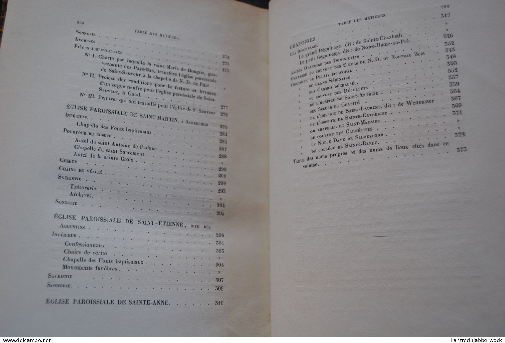 KERVYN DE VOLKAERSBEKE Les églises de Gand Hebbelynck 1857 1858 COMPLET 2 Vol. Eglise cathédrale de Saint-Bavon RARE EO