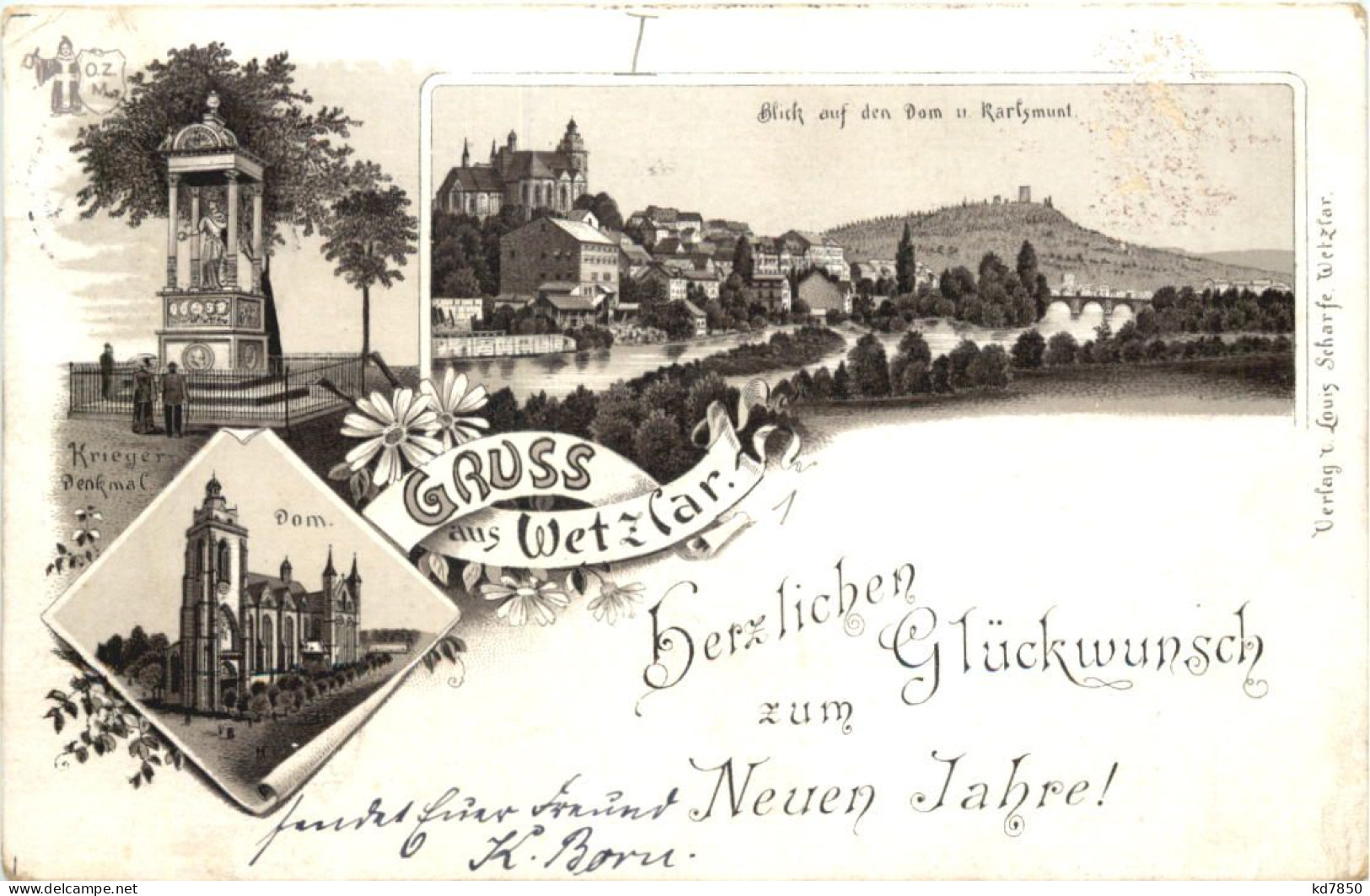 Gruss Aus Wetzlar - Neujahr - Litho - Wetzlar