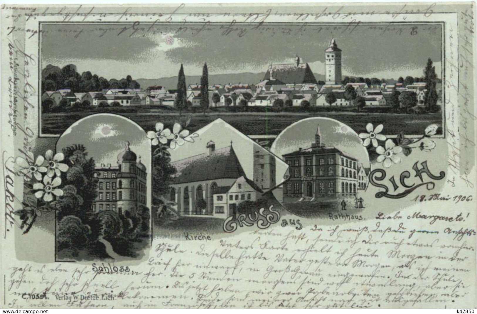 Gruss Aus Lich - Litho - Giessen