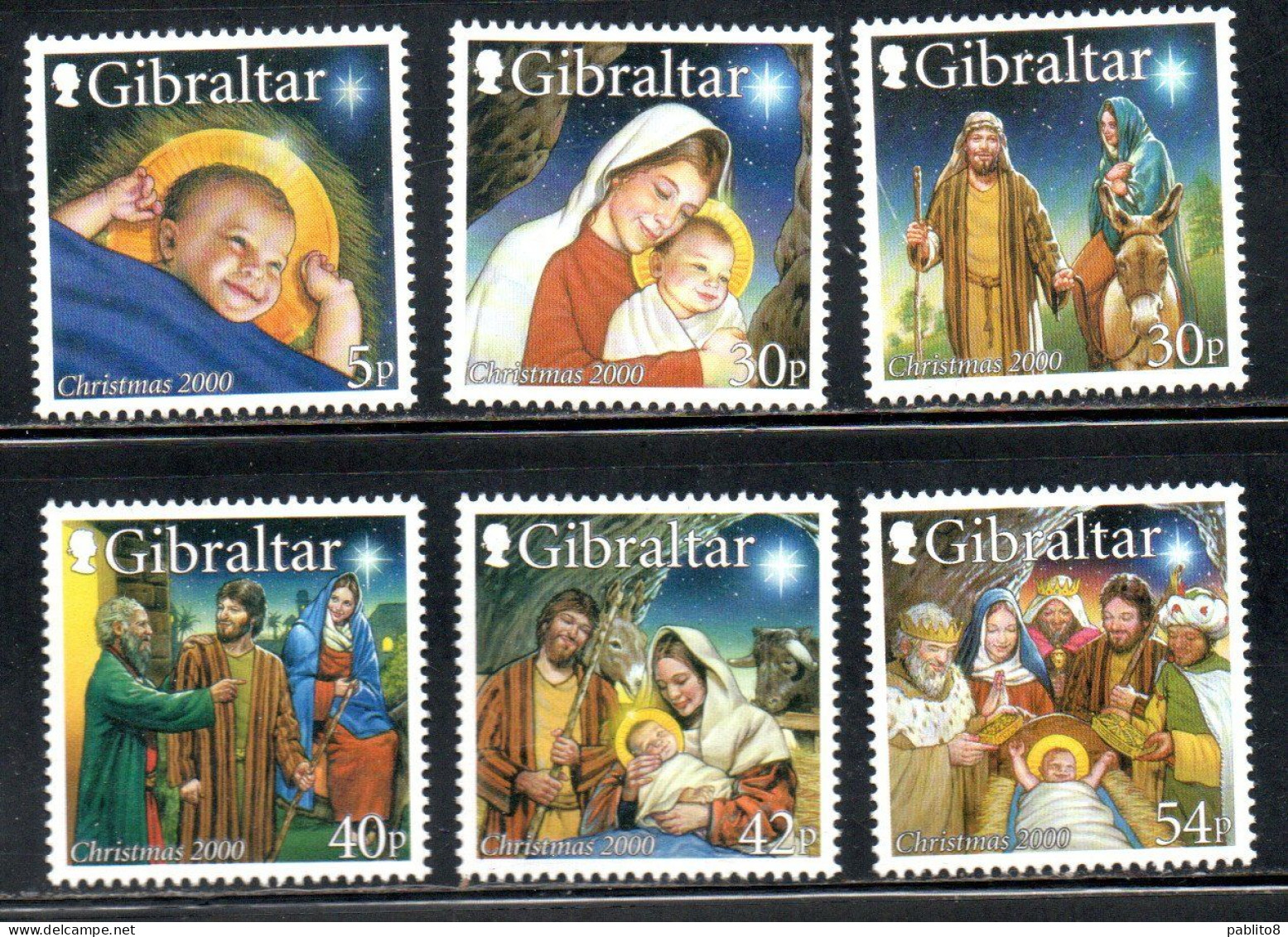 GIBRALTAR GIBILTERRA 2000 CHRISTMAS NATALE NOEL WEIHNACHTEN NAVIDAD SERIE COMPLETA COMPLETE SET MNH - Gibraltar