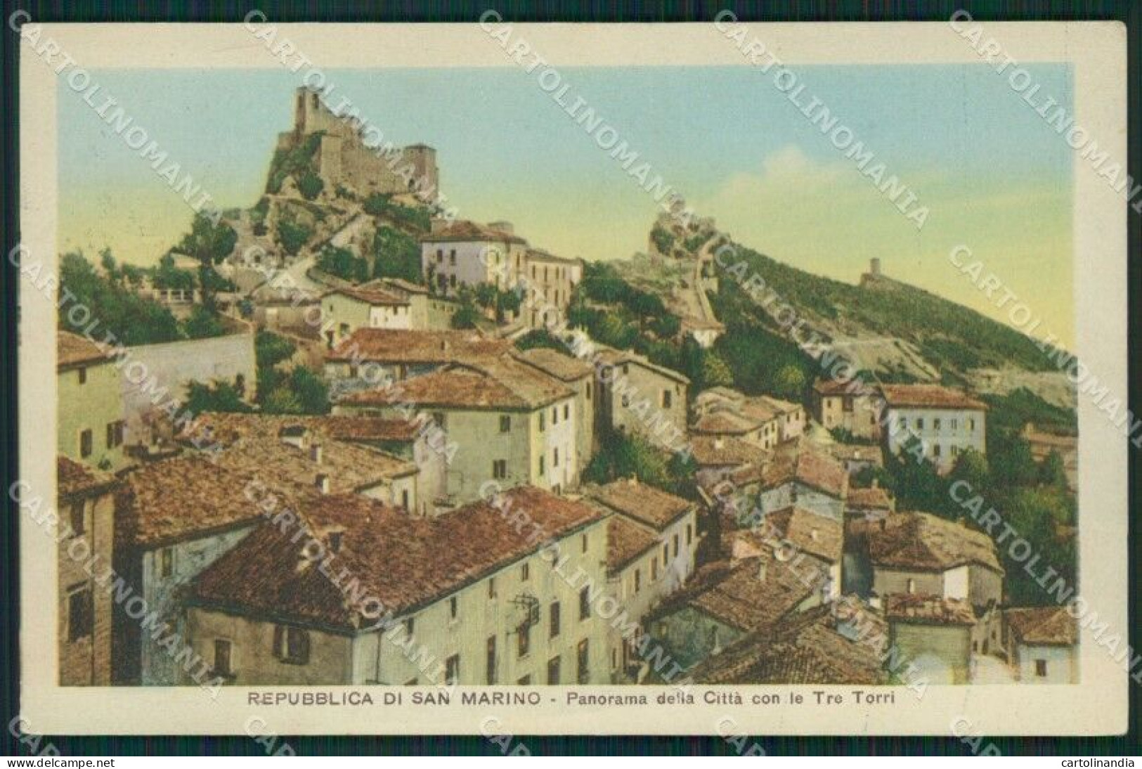 San Marino ABRASA Cartolina MQ5453 - San Marino