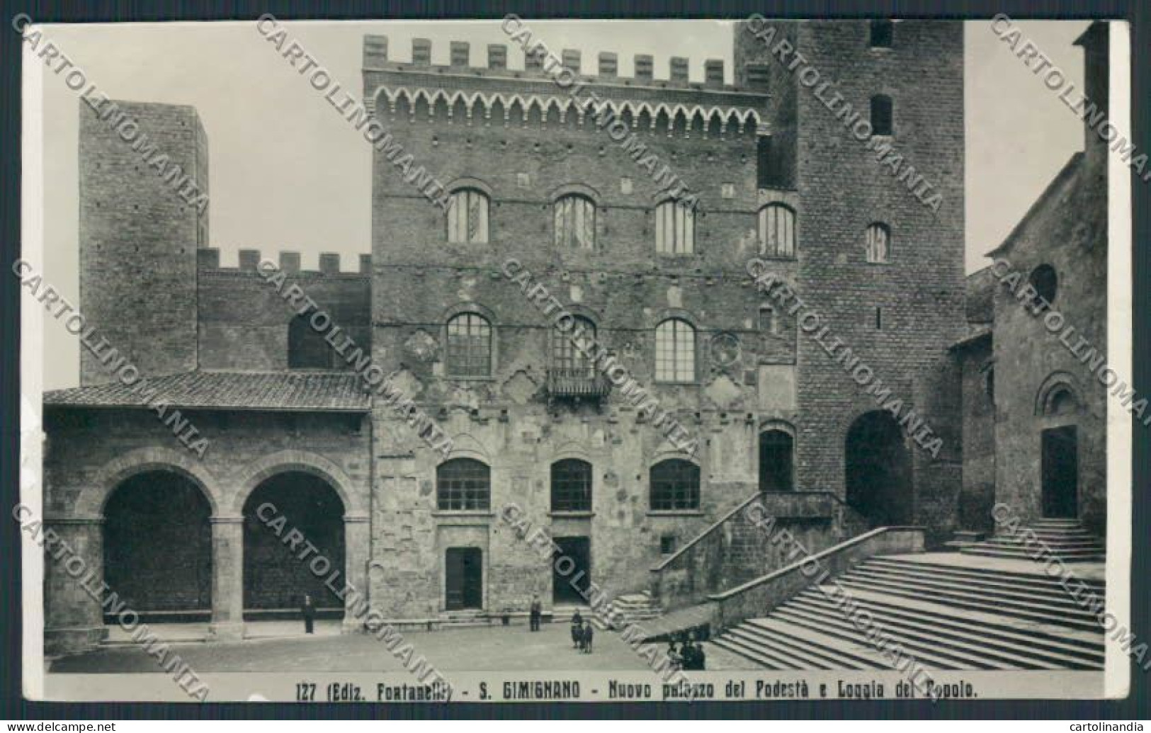 Siena San Gimignano Foto Cartolina MV0567 - Siena