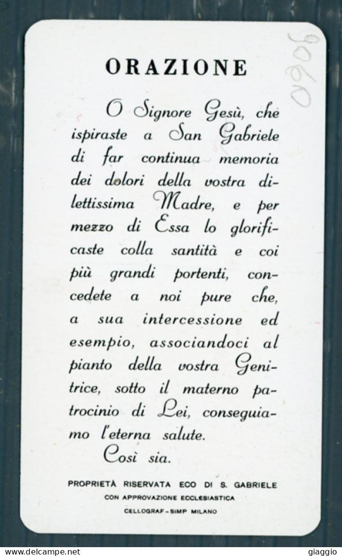 °°° Santino N. 9060 - San Gabriele °°° - Religion &  Esoterik