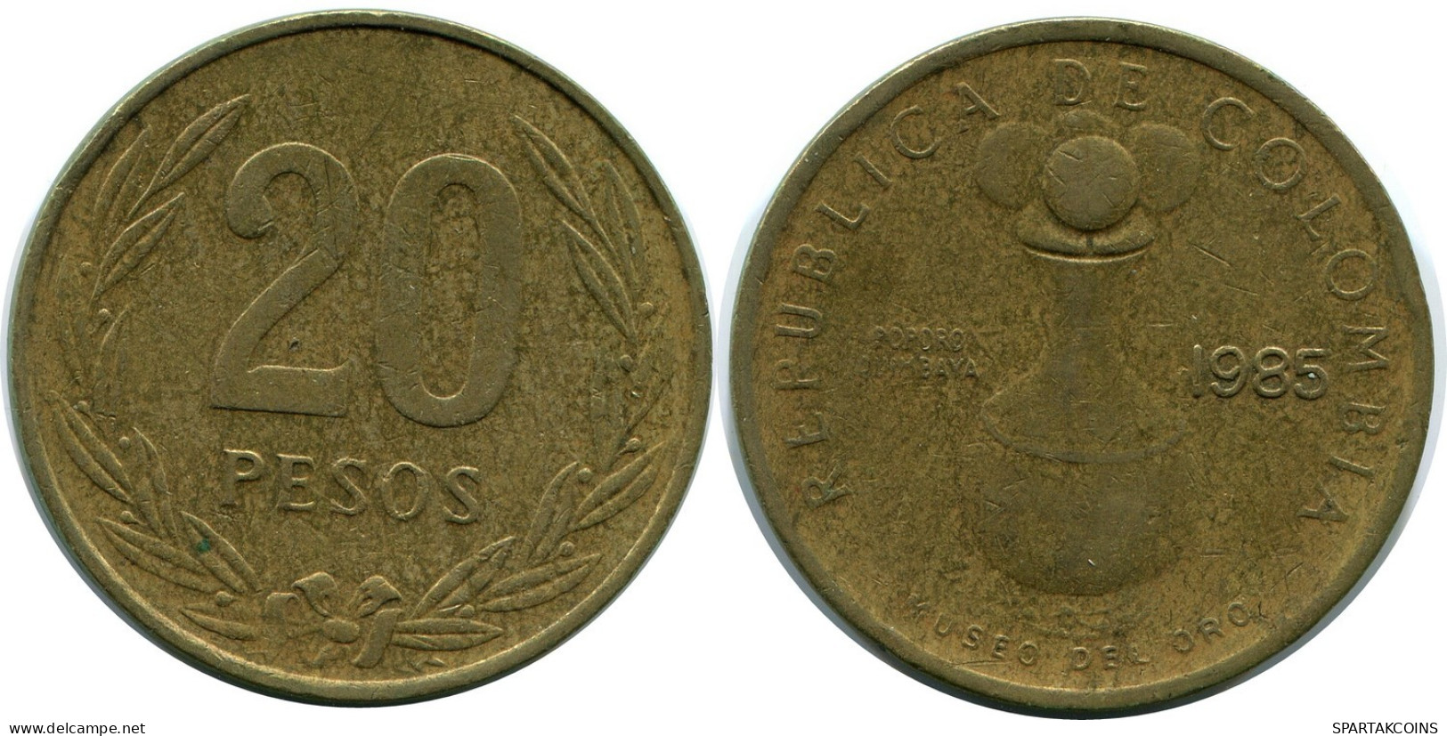 20 PESOS 1985 KOLUMBIEN COLOMBIA Münze #AR918.D.A - Colombie