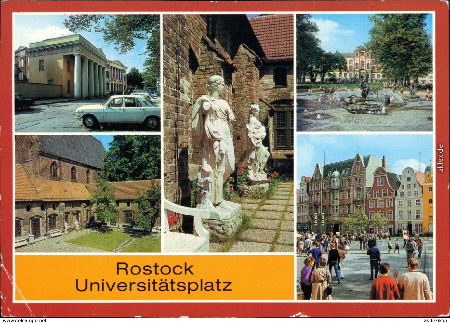 Ansichtskarte Ansichtskarte Rostock Universitätsplatz G1986 - Rostock