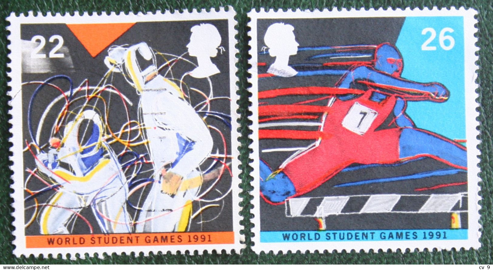 WORLD STUDENT GAMES Sport (Mi 1341-1342) 1991 Used Gebruikt Oblitere ENGLAND GRANDE-BRETAGNE GB GREAT BRITAIN - Used Stamps