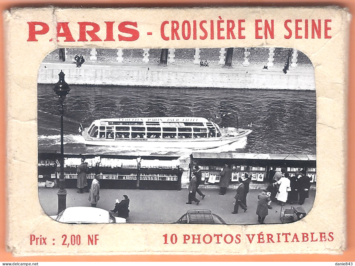 PARIS CROISIERE SUR LA SEINE - Pochette De 10 Photos - Format 6.5/9 - Vedettes De Paris Images Et Détails Voir Les Scans - La Seine Et Ses Bords