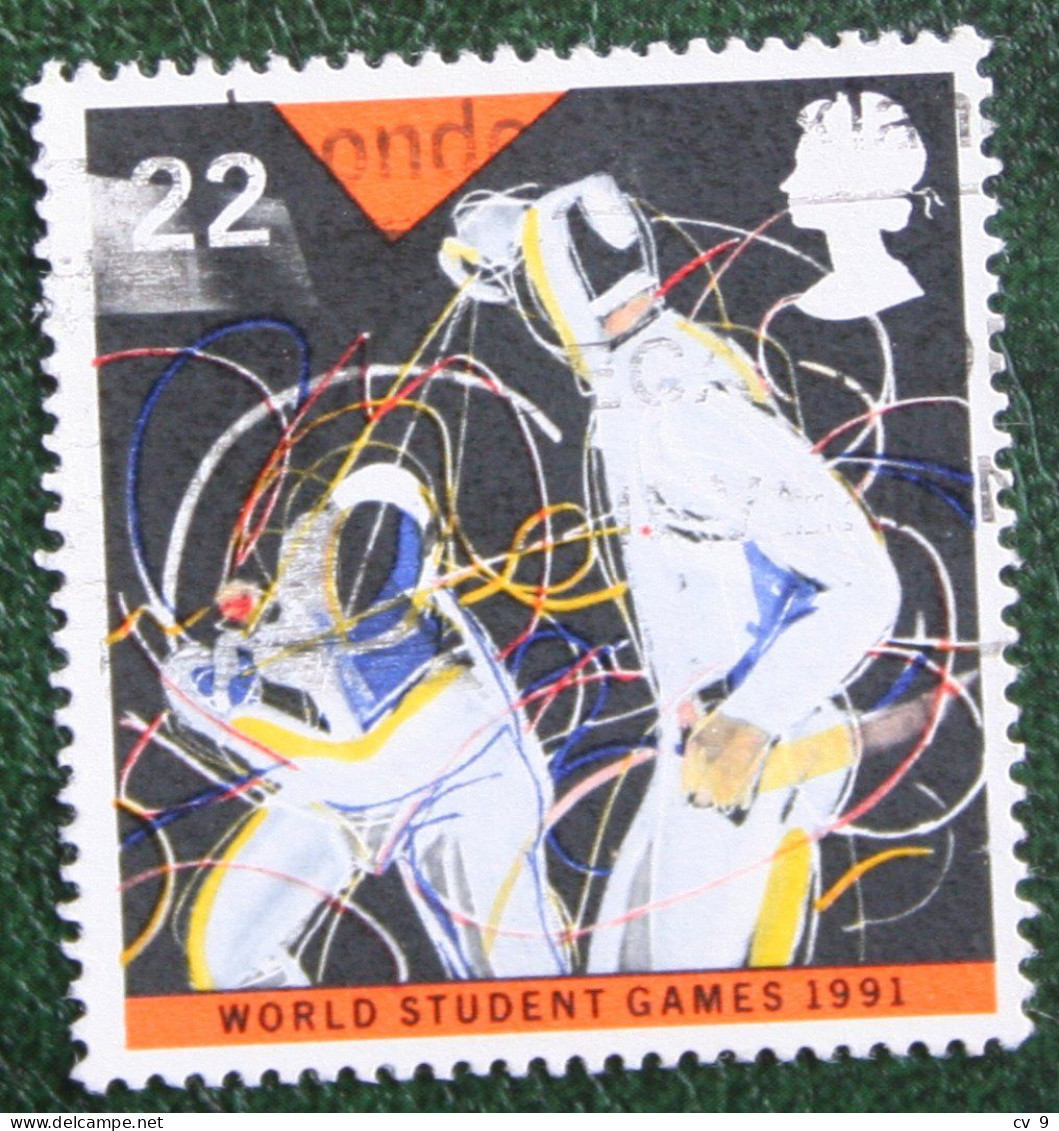 WORLD STUDENT GAMES Sport (Mi 1341) 1991 Used Gebruikt Oblitere ENGLAND GRANDE-BRETAGNE GB GREAT BRITAIN - Used Stamps