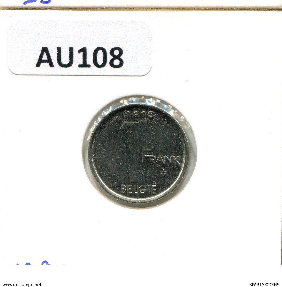 1 FRANC 1995 DUTCH Text BELGIEN BELGIUM Münze #AU108.D.A - 1 Franc