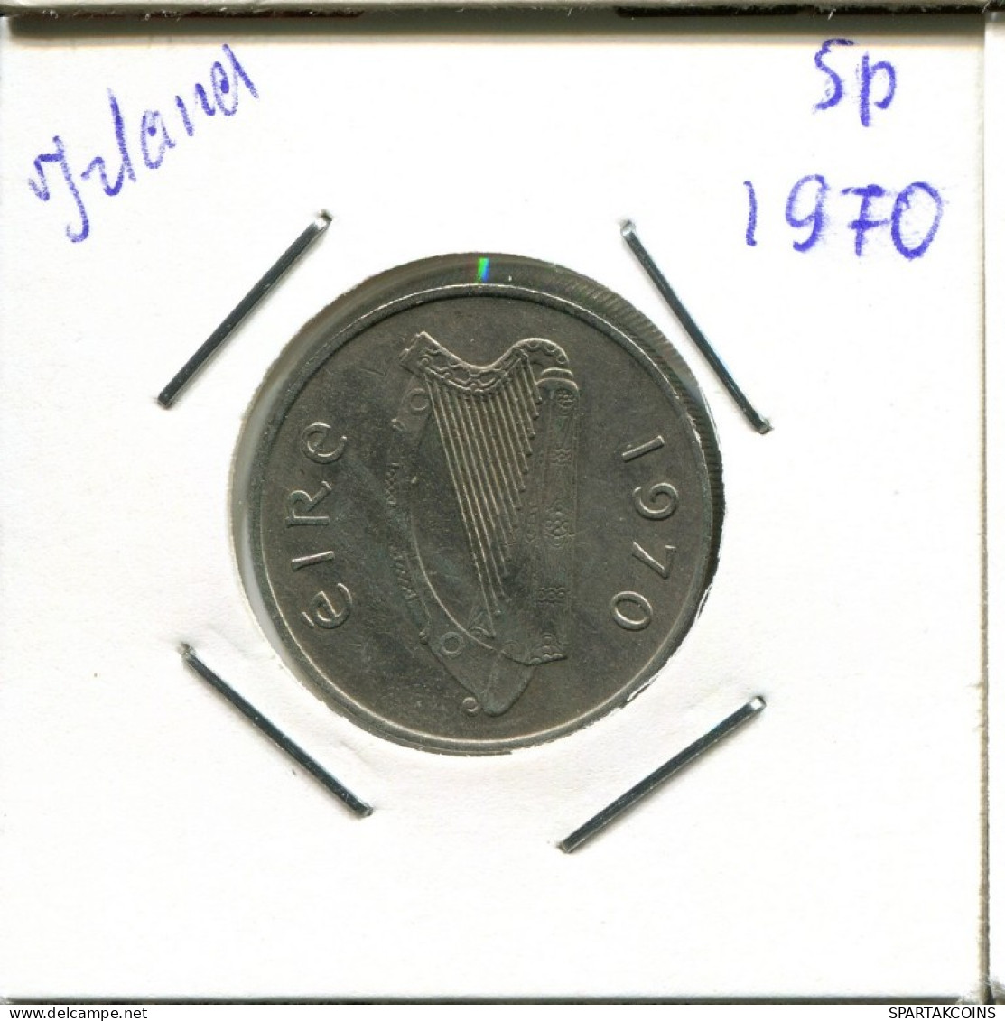 5 PENCE 1970 IRLANDA IRELAND Moneda #AN632.E.A - Ireland