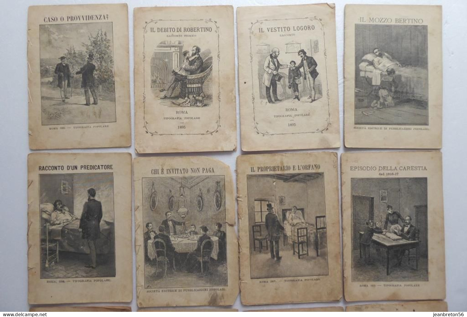 ITALIE - ROMA 1895/1897 - Lot De 12 Tipografia Popolare - Religion &  Esoterik