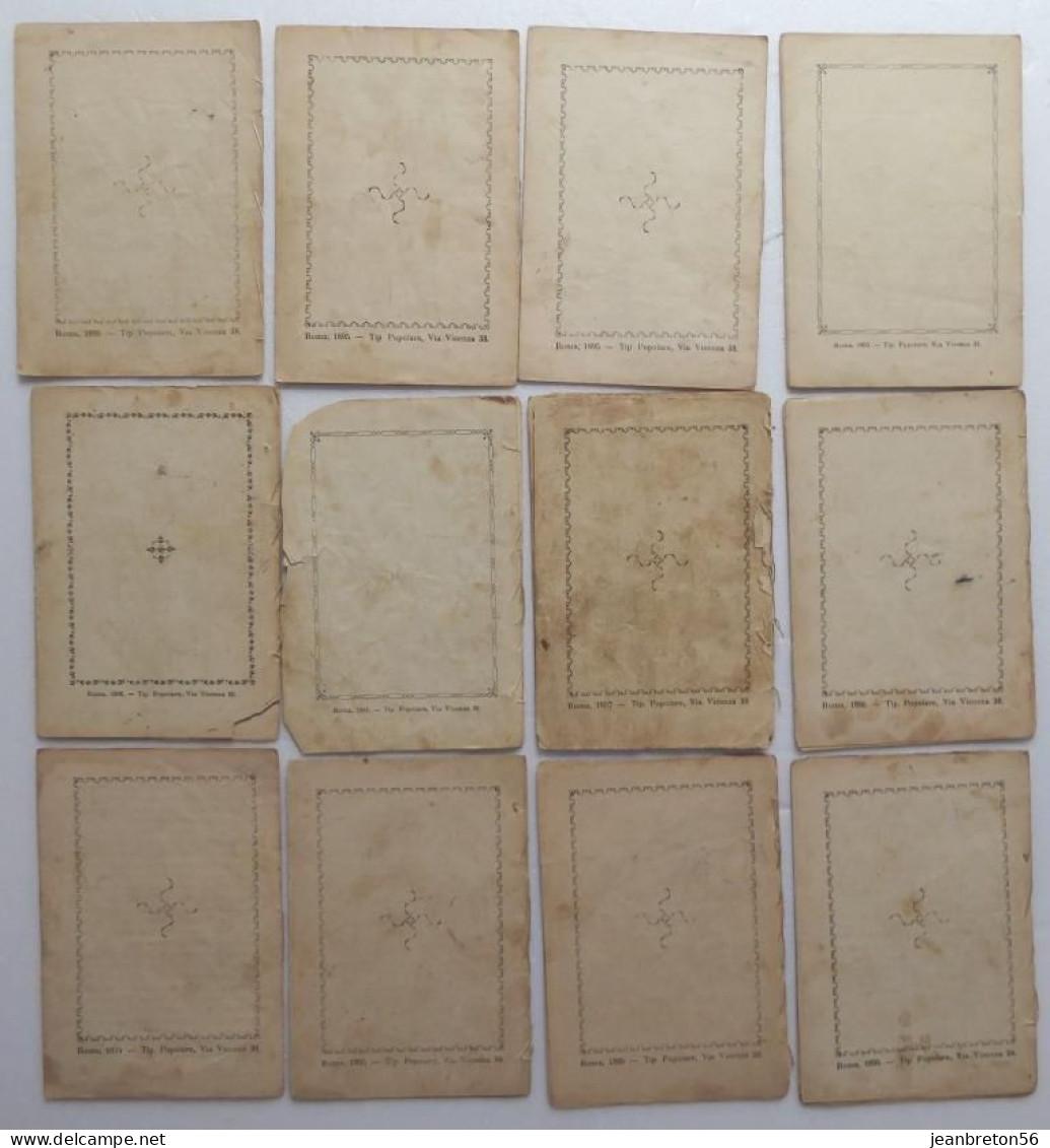 ITALIE - ROMA 1895/1897 - Lot De 12 Tipografia Popolare - Religion &  Esoterik