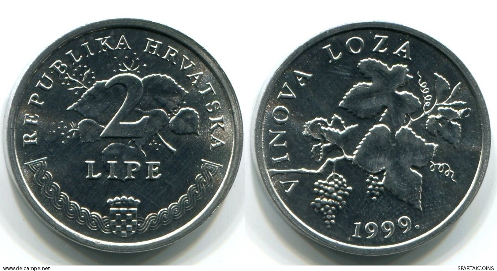 2 LIPE 1999 CROACIA CROATIA UNC Moneda #W10843.E.A - Kroatië