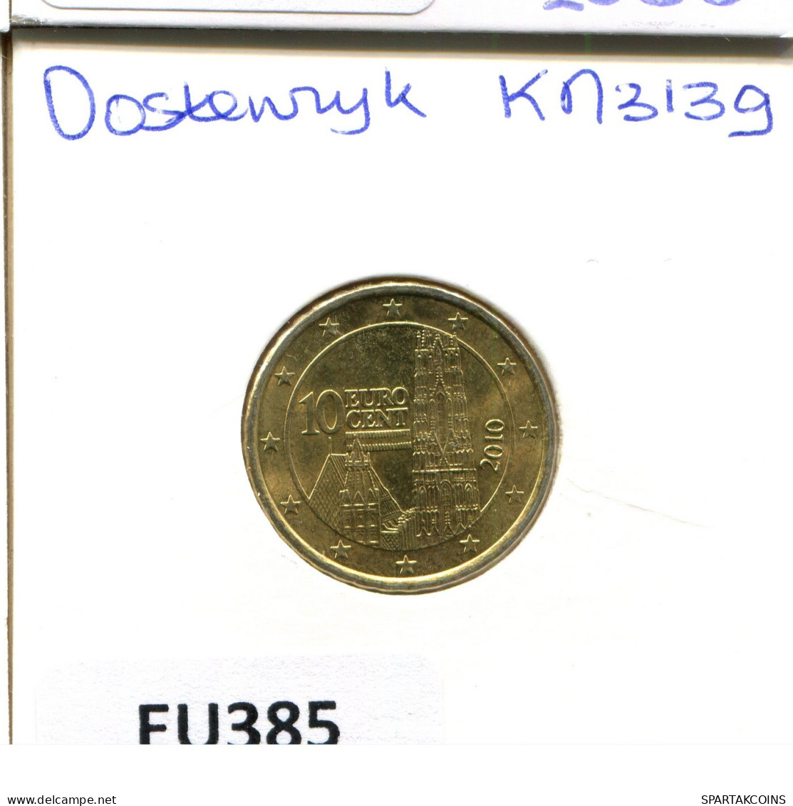 10 EURO CENTS 2010 AUSTRIA Moneda #EU385.E.A - Autriche
