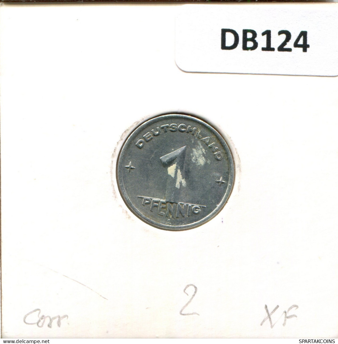 1 PFENNIG 1948 A DDR EAST DEUTSCHLAND Münze GERMANY #DB124.D.A - 1 Pfennig