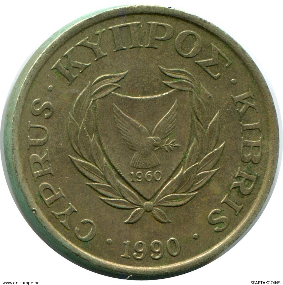 5 CENTS 1990 ZYPERN CYPRUS Münze #AR927.D.A - Chipre