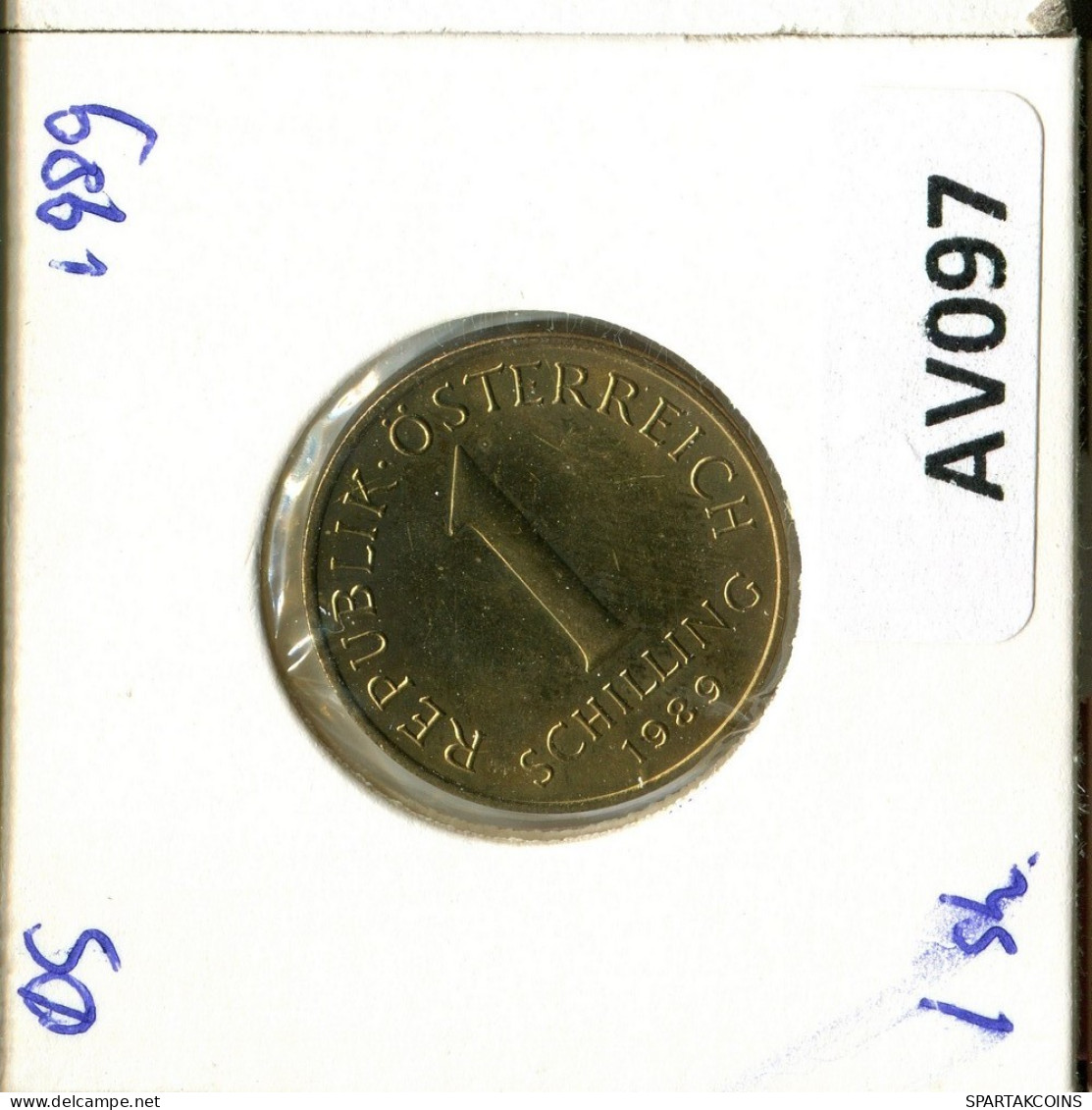 1 SCHILLING 1989 AUSTRIA Coin #AV097.U.A - Oostenrijk