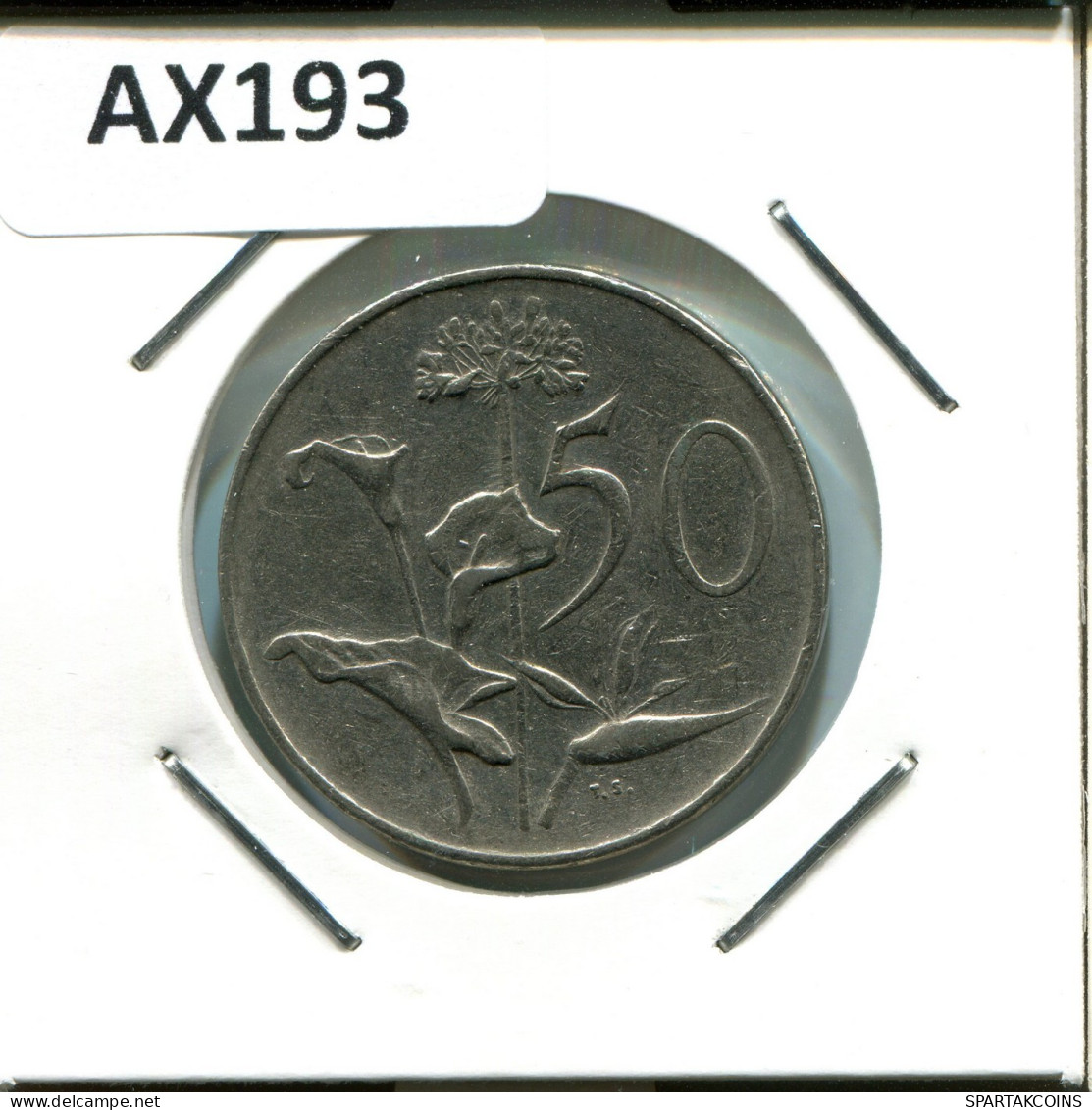50 CENTS 1966 SÜDAFRIKA SOUTH AFRICA Münze #AX193.D.A - Südafrika