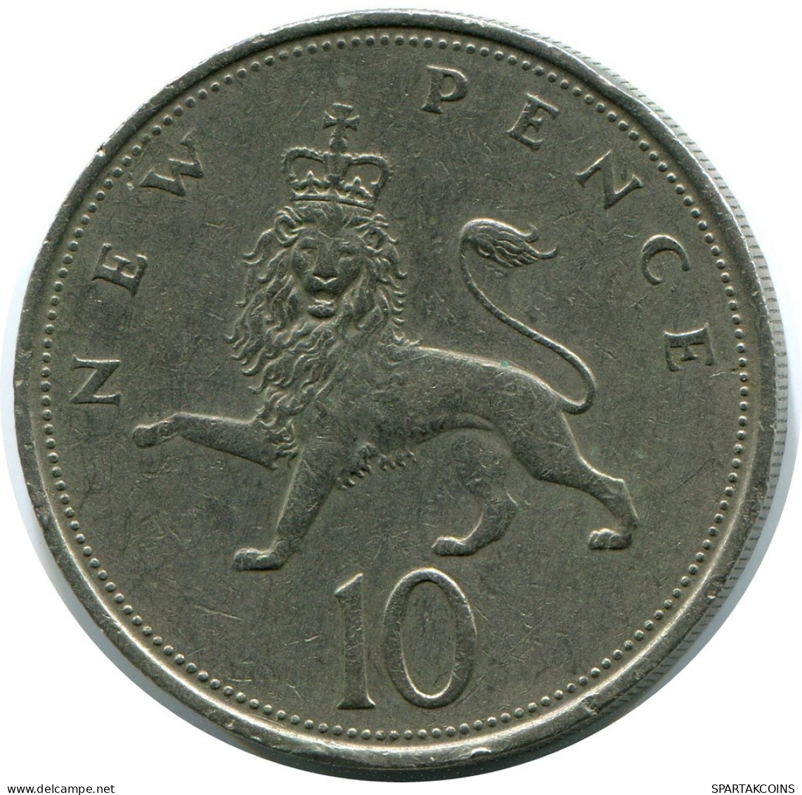 10 NEW PENCE 1969 UK GBAN BRETAÑA GREAT BRITAIN Moneda #AZ025.E.A - Altri & Non Classificati