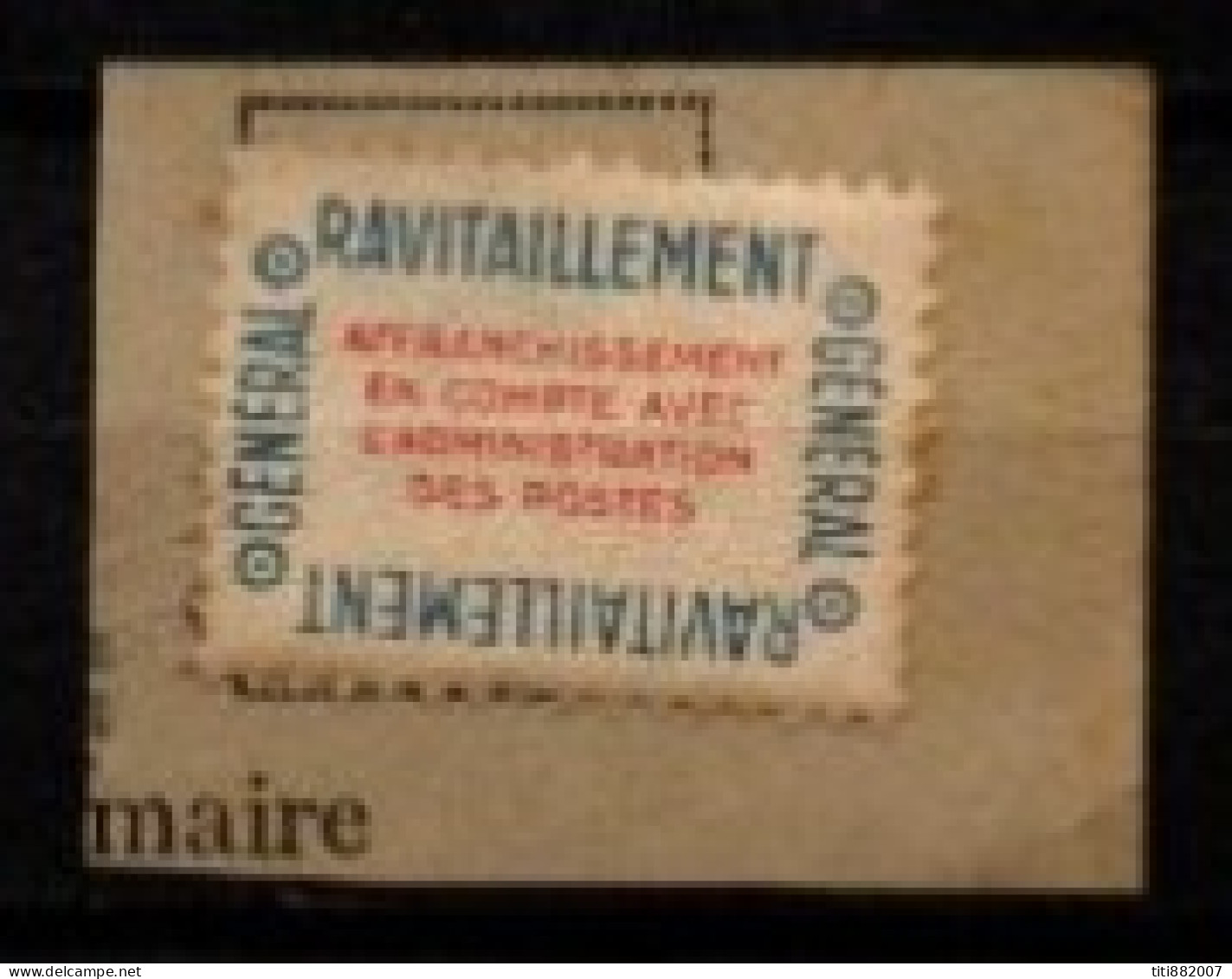 FRANCE    -   Service  -  1946 .  Y&T N° 15A Oblitéré .   Ravitaillement Général - Oblitérés